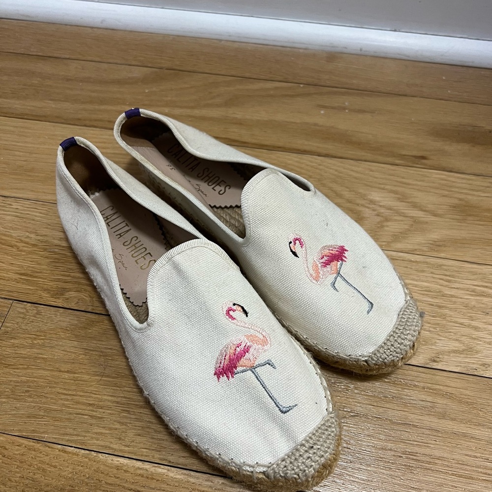 Calita World Flamingo Espadrilles (Size 36)